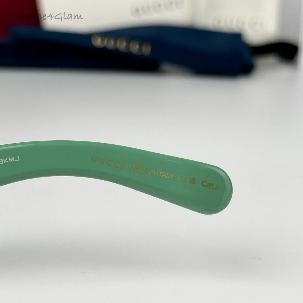 BRAND NEW Gucci GG1403S 004 Sage Green Gray Unisex Rectangle Sunglasses …